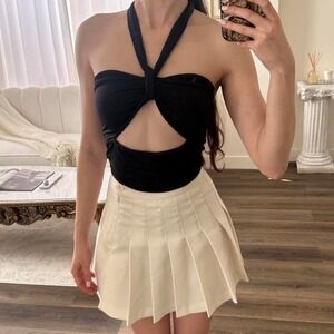I.AM.GIA S Isabella Black Halter Top